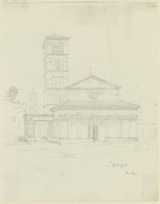 S. Giorgio in Velabro in Rom from Friedrich Maximilian Hessemer