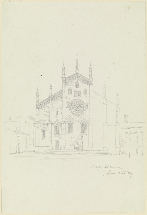 S. Maria del Carmine in Pavia from Friedrich Maximilian Hessemer