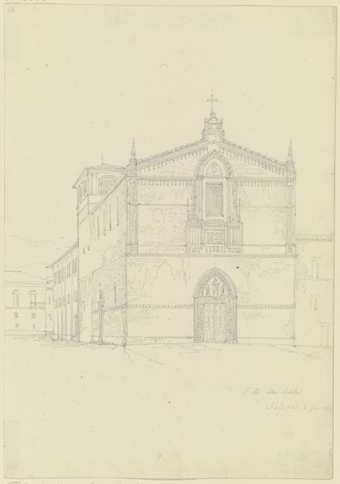 S. Maria della Scala in Messina, beim Erdbeben von 1908 zerstört from Friedrich Maximilian Hessemer