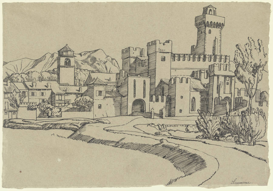 Sirmione at the Lake Garda from Fritz Boehle