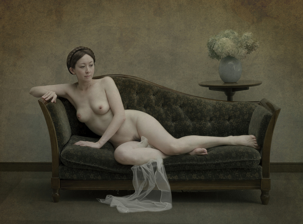 Nude on the sofa from Fuyuki Hattori
