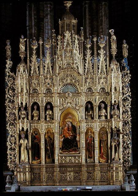 Polyptych of the Virgin and Child and various saints from G. Vivarini