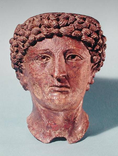 Head of Apollo, from Lillebonne from Gallo-Roman