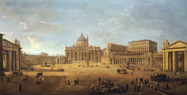 St. Peter's Basilica from Gaspar Adriaens van Wittel