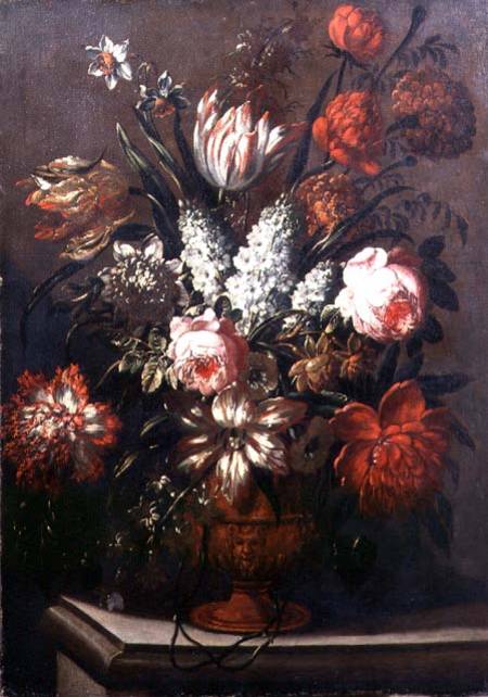 Still Life of Tulips, Peonies, Daffodils and Other Flowers from Gaspar Peeter the Younger Verbruggen