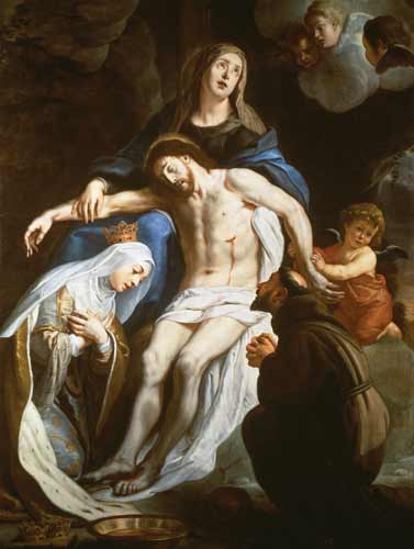 Pieta with St. Francis of Assisi (c.1181-1226) and St. Elizabeth of Hungary (1207-31) from Gaspard de Crayer