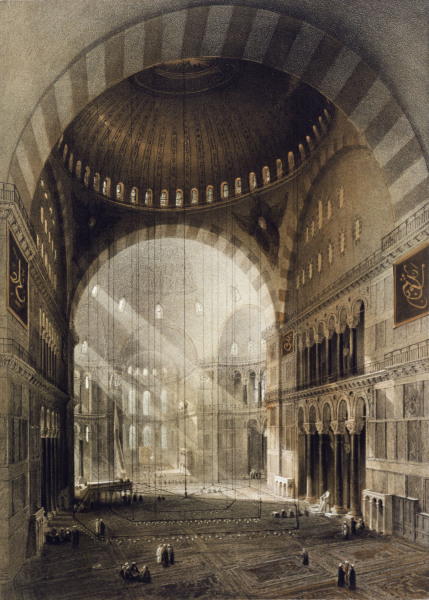 Constantinople , Hagia Sophia from Gaspard Fossati