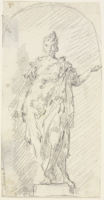 Allegorical female figure from Gaspare Diziani