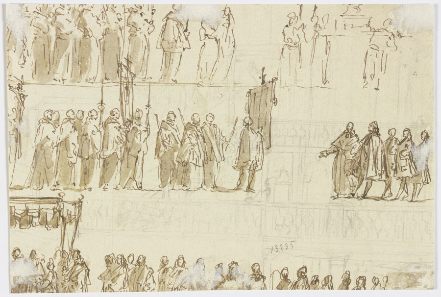 Procession (fragment) from Gaspare Diziani