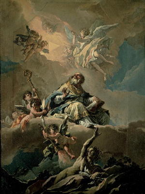 St. Ambrose in Glory (oil on canvas) from Gasparo Diziani
