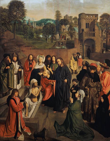 The Auferweckung of the Lazarus. from Geertgen tot Sint Jans