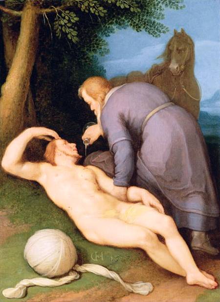 The Good Samaritan from (called van Haarlem) Cornelisz Cornelis