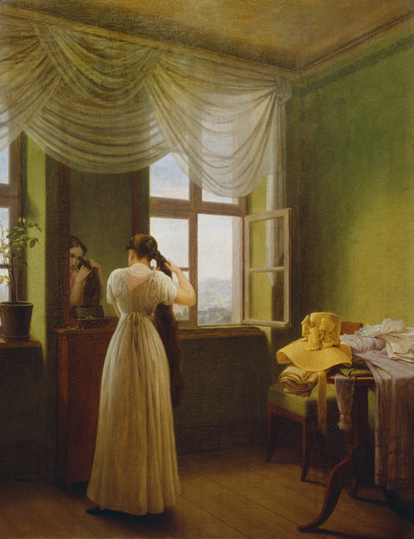 In front of the mirror from Georg Friedrich Kersting