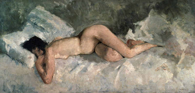 Reclining nude from Georg Hendrik Breitner