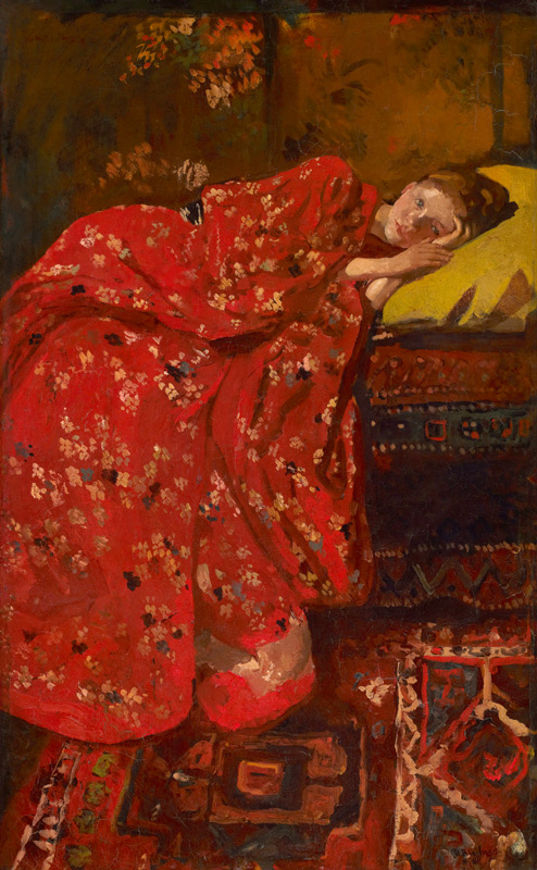 The Red Kimono from Georg Hendrik Breitner