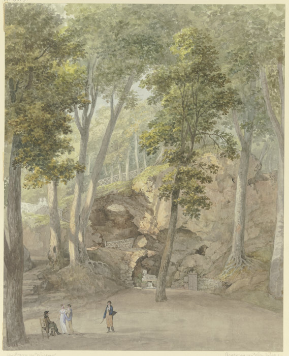Die Grotte der Sphinx im Park zu Weimar from Georg Melchior Kraus