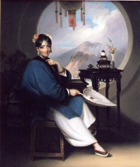 A Geisha Girl from George Chinnery