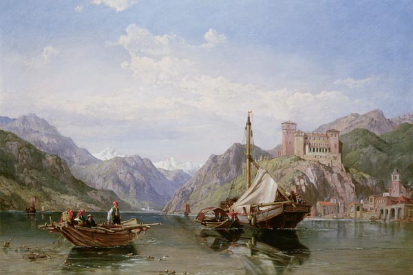 Angera on Lake Maggiore from George Clarkson Stanfield