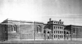 Newgate Gaol: Elevation, drawing