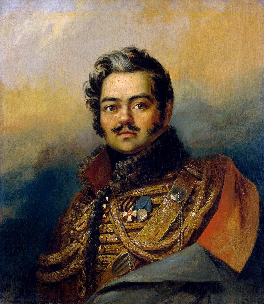Portrait of Denis Davydov (1784-1839), soldier and poet from George Dawe