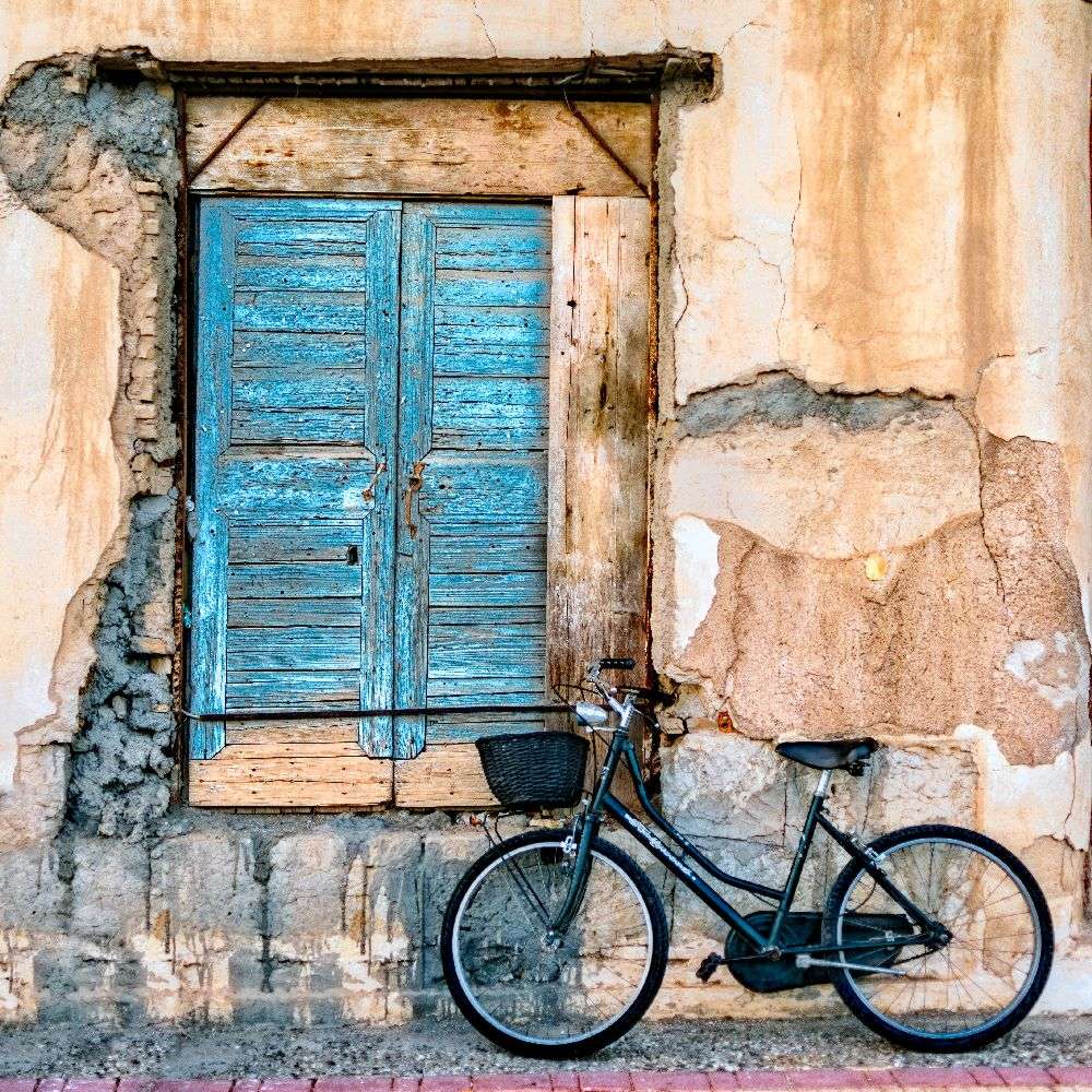 Old Window and Bicycle from George Digalakis
