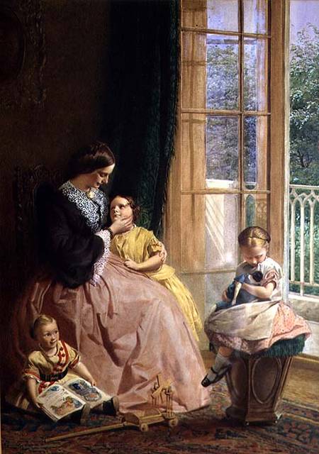 Mrs. Hicks, Mary, Rosa and Elgar from George Elgar Hicks