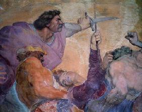 Detail of Punishment of the Doctor, Villa Medicea di Careggi (fresco)