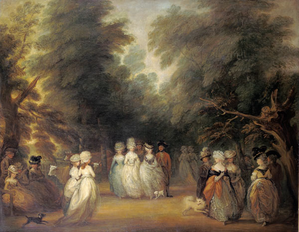 Ladies at the promenade in the piece of James park London. from George Frost