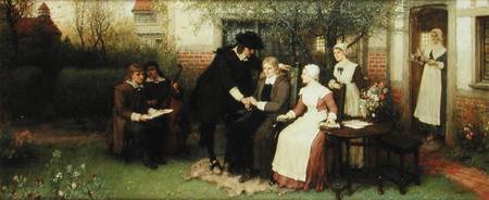 Andrew Marvell (1621-78) visiting his Friend John Milton (1608-74) from George Henry Boughton