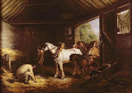 Inside a Stable from George Morland