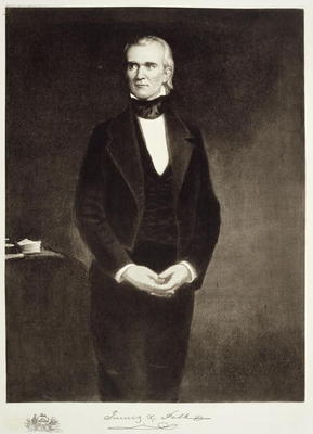 James K. Polk (1795-1849), 11th President of the United States of America, pub. 1901 (photogravure) from George Peter Alexander Healy