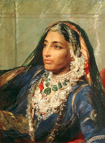 Portrait of Rani Jindan Singh, In An Indian Sari from George Richmond