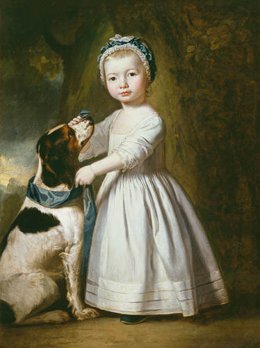 Little Boy with a Dog from George Romney