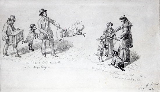 Street Performers, c.1839-43 from George the Elder Scharf