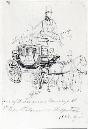 Surgeon''s Carriage at St. Bartholomews Hospital, London