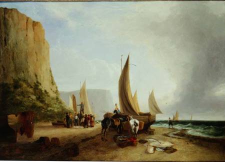 Fishermen unloading their catch from George Vincent