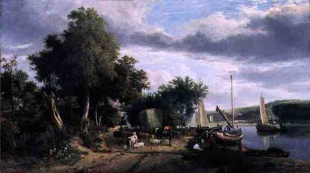View on the River Yare Near Norwich from George Vincent