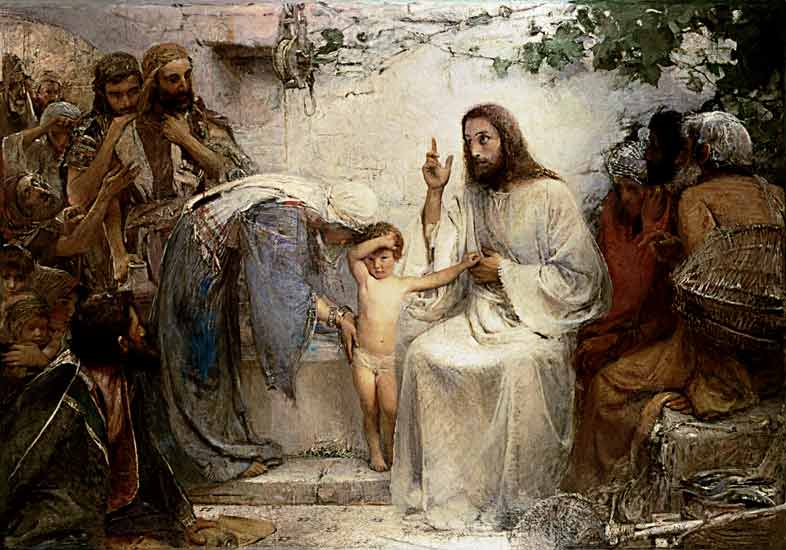 Christ and the Little Child from George William Joy