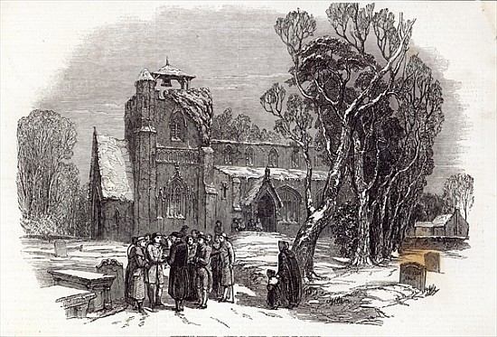 Christmas morning: Going to Church; engraved by W.J. Linton, from ''The Illustrated London News'', 2 from George Haydock Dodgson
