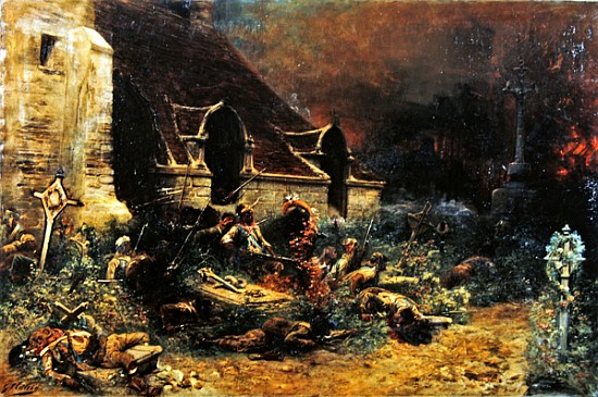 The Chouans defending their dead from Georges Clairin