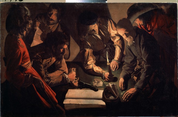 At the Usurers (Payment) from Georges de La Tour