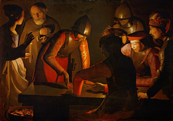 The denial of the saint of Peter from Georges de La Tour