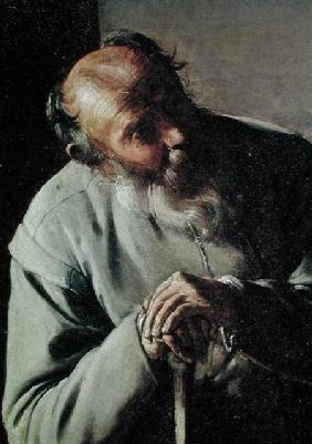 An Old Man, detail of the head