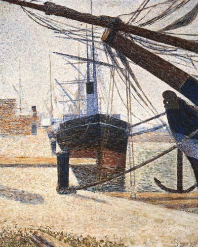 A Corner of the Harbor of Honfleur from Georges Seurat