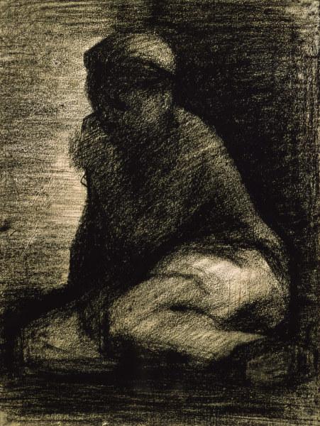 G.Seurat, Kauernder Knabe from Georges Seurat