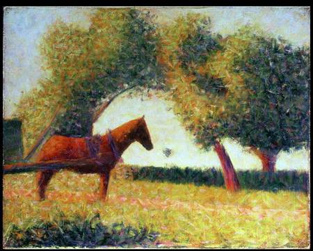 The Harnessed Horse from Georges Seurat