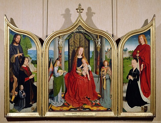 The Triptych of the Sedano Family, c.1495-98 from Gerard David