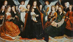 Madonna, surrounded by saints
