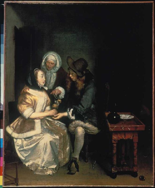 At the matchmaker from Gerard ter Borch or Terborch