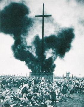 Rally in honour of Albert Leo Schlageter (1894-1923) on a heath near Dusseldorf, 29th March 1933, fr